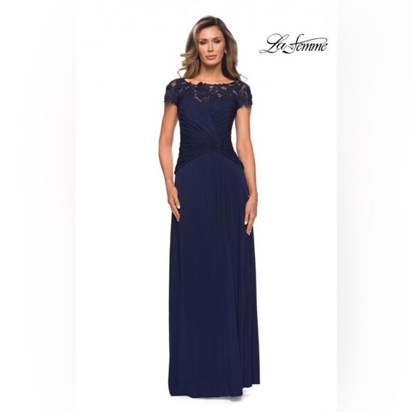 La Femme Lace Gown 28029